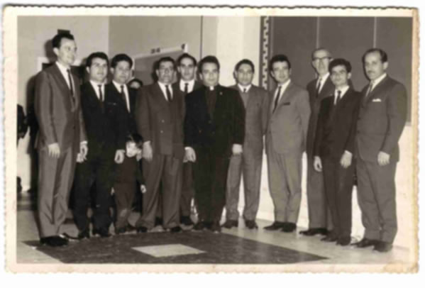 Management Committee at Olympic Hall (circa 1969)
